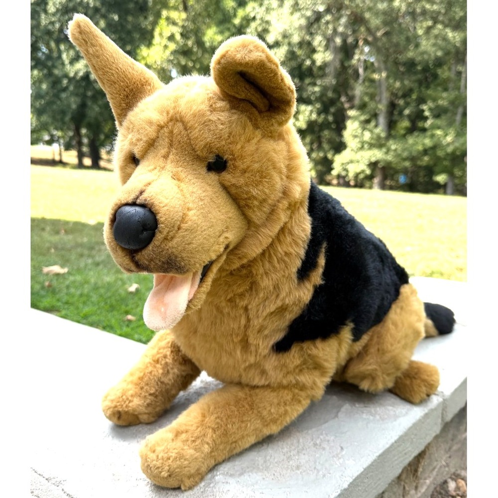 E&J Classic Limited Realistic German Shepherd Dog Large Plush 36" Life-like VTG